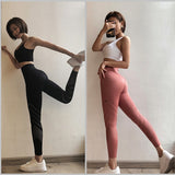 Oyoo Unique Design Sexy Pink Yoga Pants Seamless High Waist Athletic Sport Leggings Olive Workout Jogging Pants For Women
