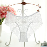 Plus Size S/XL Fashion High Quality Women's Panties Transparent Underwear Women Lace Soft Briefs Sexy Lingerie