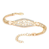QCOOLJLY Female Jewellry Accessories Multi-Designs Gold Color Alloy Crystal & Rhinestone Flash Cuff Chain wrap bracelet Bangle