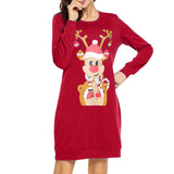 Cute Dear Christmas Hoodie with Premium Style, Long sleeve christmas, christmas dress, christmas sweater