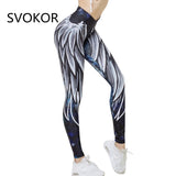 SVOKOR Harajuku 3D wing leggings for women 2018 push up sporting fitness legging athleisure bodybuilding sexy women's pants
