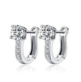 Sterling-silver-jewelry 925 earing pendientes mujer earrings 925 plata stud orecchini oorbellen brincos women jewelry crystal