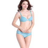 Striped bra set sexy lingerie set underwire underwear push up intimates women bra and panties brief sets