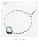 Thaya Original Design Aurora Moonstone Forest Cushion Ladies' Bracelets 925 Silver Scale light Bracelet Female Simple jewelry