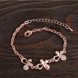 Trendy Summer New Fashion Hot Round Crystal Jewelry charm bracelet & Bangles anklet for women Gold bracelets for women