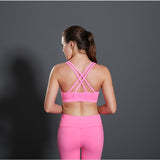 Woman Yoga Sports Bra Gym Fitness Running Exercising Cross-shaped Back Design Beautiful Pattern Printing Breathable Wear SCL101