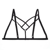 Women Bandage Bra Sexy Cupless Elastic Bras for Women Strap Bralette Bra Bustier Lingerie