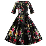 Elegant Christmas Dress Autumn Vintage Party Dress Snowflake White Autumn Winter Dress Vestidos