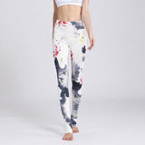 Women Sexy Yoga Pants Printed Dry Fit Sport Pants Elastic Fitness Gym Pants Workout Running Tight Sport Leggings Female Trousers