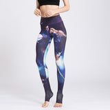 Women Sexy Yoga Pants Printed Dry Fit Sport Pants Elastic Fitness Gym Pants Workout Running Tight Sport Leggings Female Trousers