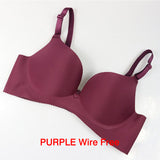Women Super Push Up Seamless underwire Bra Gather Adjustable Girls soid Lingerie Bra 6 Color Cup Strappy Women's Bras underwear