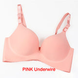 Women Super Push Up Seamless underwire Bra Gather Adjustable Girls soid Lingerie Bra 6 Color Cup Strappy Women's Bras underwear