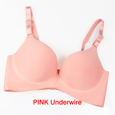 Women Super Push Up Seamless underwire Bra Gather Adjustable Girls soid Lingerie Bra 6 Color Cup Strappy Women's Bras underwear