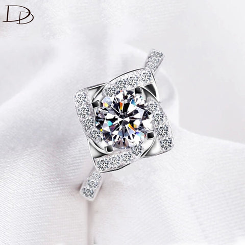fashion rings for women 925 sterling silver ring wedding engagement Love aaa zircon jewelry bague female anillos gifts DD095