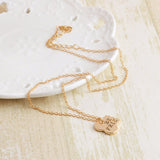 QIHE Dog Bone Best Friends Necklace