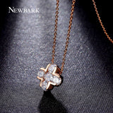 NEWBARK Classic Cross CZ Diamond Inlayed Necklace