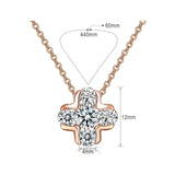 NEWBARK Classic Cross CZ Diamond Inlayed Necklace