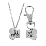 QIHE Dog Bone Best Friends Necklace