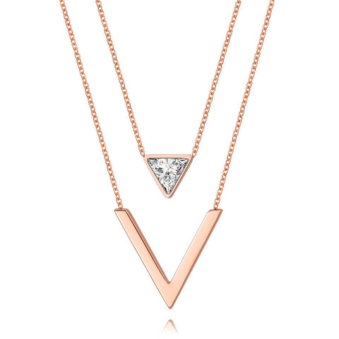 Zindov V Diamond Necklace