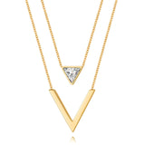 Zindov V Diamond Necklace