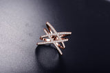 Hot Sale! Double X Shape Silver Plated Ring