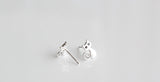 25 sterling silver cat earring