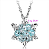 Silver Snowflake Pendant Necklace