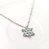 Silver Snowflake Pendant Necklace