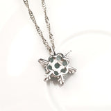 Silver Snowflake Pendant Necklace