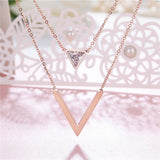 Zindov V Diamond Necklace