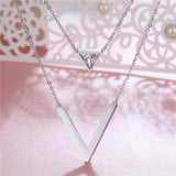 Zindov V Diamond Necklace