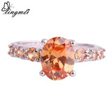 Queen Diamond Multi-Color CZ Silver Ring