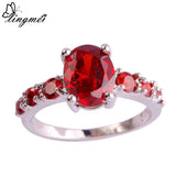 Queen Diamond Multi-Color CZ Silver Ring