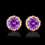 8MM Round 2 Carat Cubic Zirconia Earring