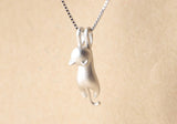 Genuine 925 Sterling Silver Cat Lover Necklace