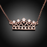 Gold Queen's Crown Necklace