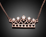 Gold Queen's Crown Necklace