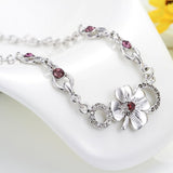 S925 Shiny Flower Necklace