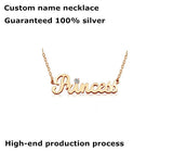 Customize Letter Name 925 Sterling Silver Necklace