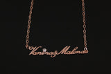 Customize Letter Name 925 Sterling Silver Necklace