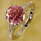 Classy Round Cut AAA CZ Silver Ring