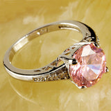 Classy Round Cut AAA CZ Silver Ring