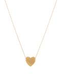 Gold Tiny Heart Necklace, Gold Romantic Necklace, Friendship Necklace,Petite Necklace  XL254