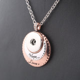 Hope&Love Snap 18MM snap button necklace