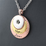 Hope&Love Snap 18MM snap button necklace