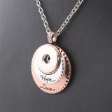 Hope&Love Snap 18MM snap button necklace