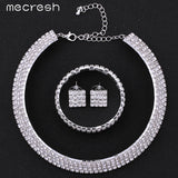 Mecresh Crystal Bridal Jewelry Sets TL299+SL116