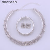 Mecresh Crystal Bridal Jewelry Sets TL299+SL116