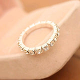 Korean CZ Diamond Silver Plated Ring