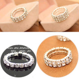 Korean CZ Diamond Silver Plated Ring